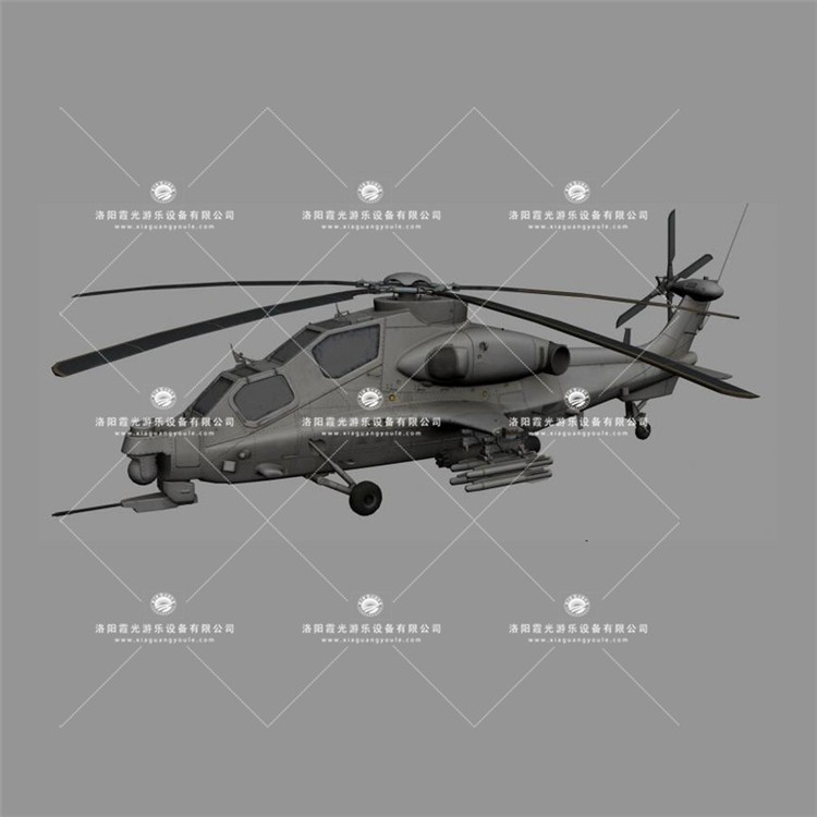 南桥镇武装直升机3D模型